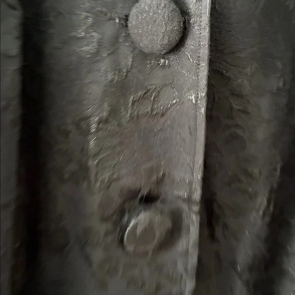 Lane Bryant sz 18 Black Shimmer Lightweight Women's Duster Coat euc - Picture 5 of 9